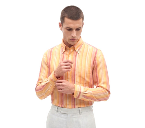 Camicia misto lino cotone