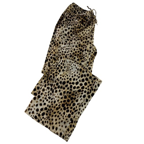 Pantalone zara leopardato raso - pantalone,