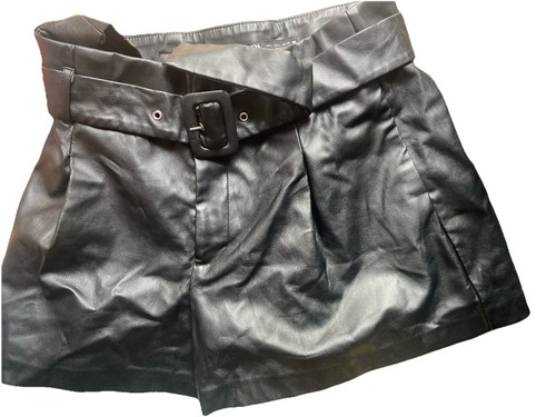 Zara pantaloncini ecopelle - zara,