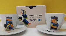 LAVAZZA 2 TAZZINE CAFFÈ ESPRESSO MARE FUORI LIMITED EDITION TAZZA CUPS COFFEE 