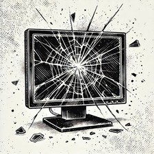 DIFETTOSO MONITOR LED AOC