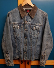 JEAN PAUL GAULTIER Denim Vintage Giacca Alta Jeanerie Jeans Donna Blu Taglia S