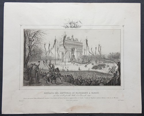 Stampa antica napoleone - stampa, 1850