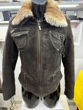 Giacca  In Vera Pelle MONELLA VAGABONDA Donna Woman Taglia 46 Marrone AM52