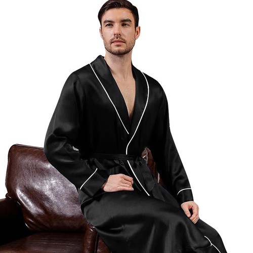 Accappatoio uomo seta raso