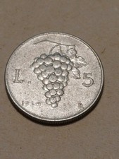 5 LIRE UVA 1950 CIRCOLATA