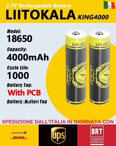 Batteria ricaricabile ion - ricaricabile, li-ion