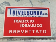ADESIVO STICKER - TRIVELSONDA TRALICCIO IDRAULICO BREVETTATO 