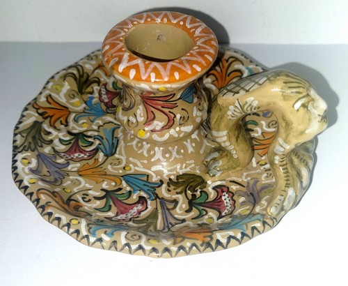 Bougeoir main faience - bougeoir,