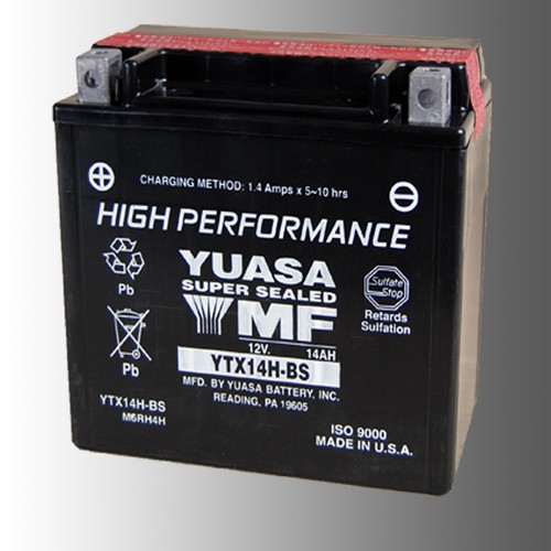 Yuasa ytx14h batteria moto - yuasa, ytx14h-bs