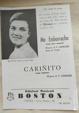 CASTELLINA - PASI "ME EMBORRACHO" - "CARINITO" - 1967 - EDIZIONI MUSICALI BOSTON