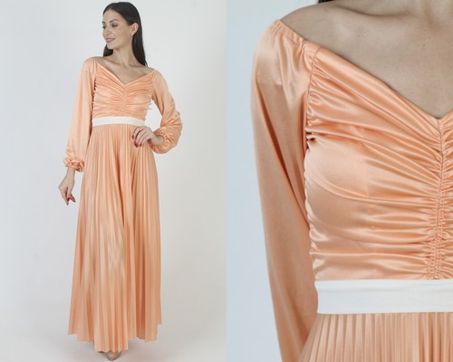 Abito vintage albicocca - , dea