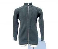 Maglione lana maglia cavo zip