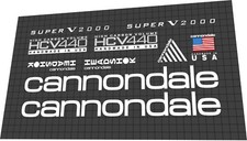 SET DECALCOMANIE CANNONDALE SUPER V 2000 1994