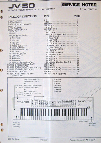 Roland sintetizzatore - jv-30,