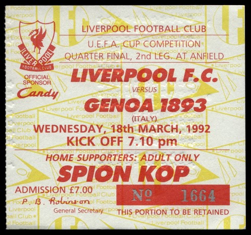 Biglietto liverpool genoa - biglietto,