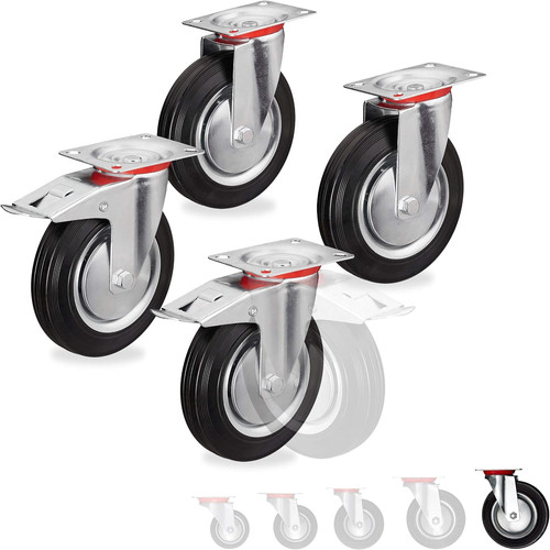 Ruote girevoli set 4 - girevoli,,