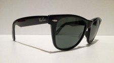 VINTAGE B&L RAY BAN WAYFARER II USA BLACK LARGE 54 mm.