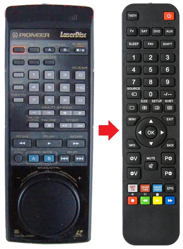 Telecomando adatto per pioneer - telecomando,