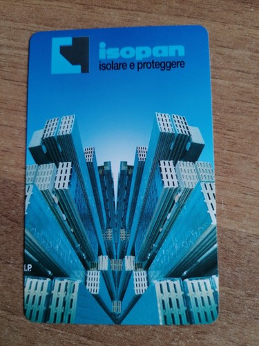 Scheda telefonica isopan - scheda, "isopan"
