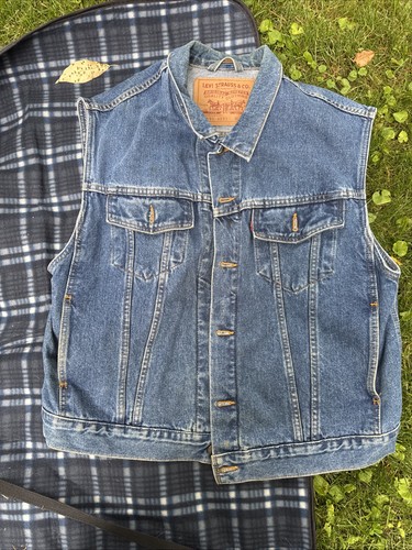 Gilet levi denim - gilet,