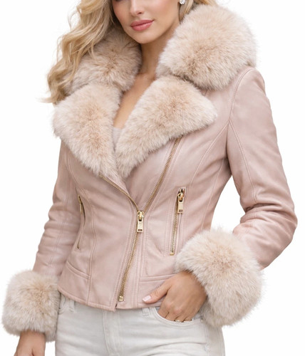 Giacca donna pelle - , rosa