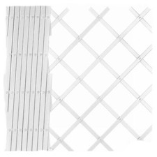 Tralicci Traliccio Bianco In Plastica 3x1 Mt Fisarmonica Giardino Estensibile