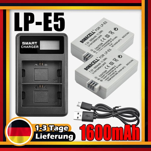 Batteria lcd doppio - lp-e5,