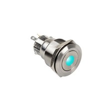 DimasTech Vandalismustaster 22mm Silverline Dot RGB Stahl PD215