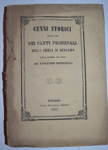Bergamo ediz 1855 - -, santi