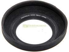 58mm. paraluce ripiegabile in gomma x grandangolari universale, innesto a vite.