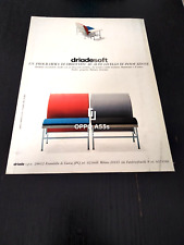1982 DRIADE SEDIE SACHER CHAIR SOTTSASS DESIGN VINTAGE AD