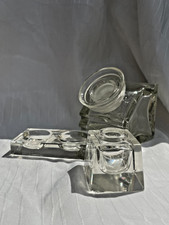 Set composto da 3 calamai in vetro