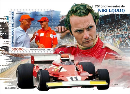 Francobolli niki lauda - francobolli, 75°