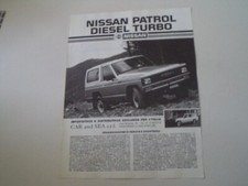 advertising Pubblicità 1986 NISSAN PATROL DIESEL TURBO