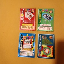 Serie 4 GRATTA e VINCI soc. ITALGRAFICA 2003,* POKER- SLOT-ROULETTE-DICE * usati