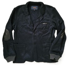 Knit Blazer Jacket Men's Navy