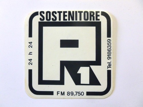 Vecchio adesivo radio - /, old