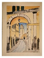 Quadro dipinto a mano Arco