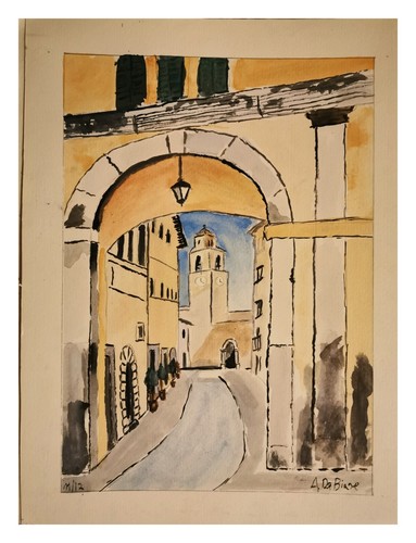 Quadro dipinto mano - quadro, arco