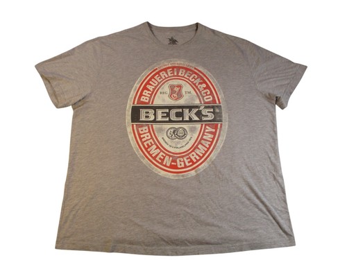 Becks beer shirt uomo - becks, grigio