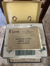 Registratore a nastro vintage LESA Renas A-2 con manuale originale (1961)