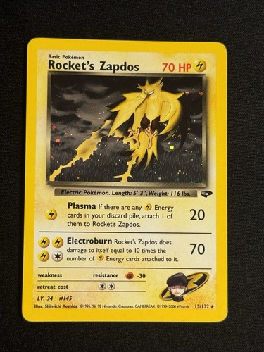 Rocket zapdos 132 - rocket's, sfida