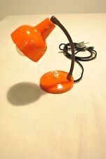 MINI LAMPADA ACCIAIO E OTTONE FRANCESE VINTAGE ORANGE H18
