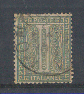 1863 - LOTTO/REG14LUD - REGNO - 1c. VERDE - LONDRA - USATO