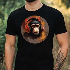 T-Shirt Herren Affe mit