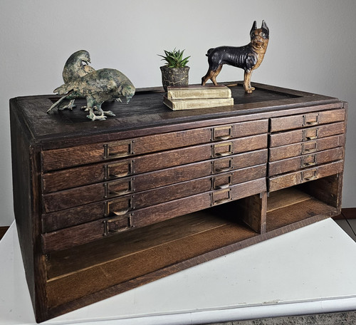 Archivio antico legno stile - archivio, in