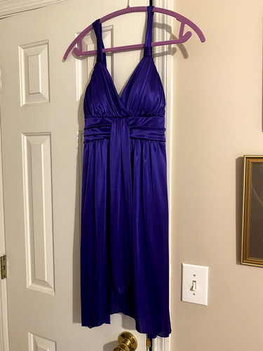 Deb purple satin - satin, size
