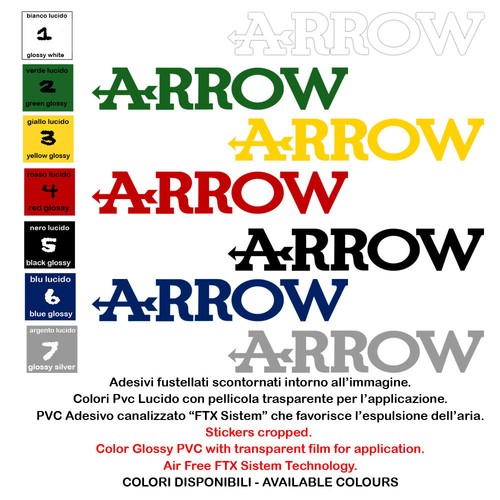 Arrow adesivi pre spaziati