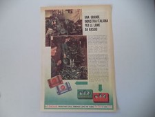 advertising Pubblicità 1943 LAMA DA RASOIO LA NAZIONALE TRE TESTE